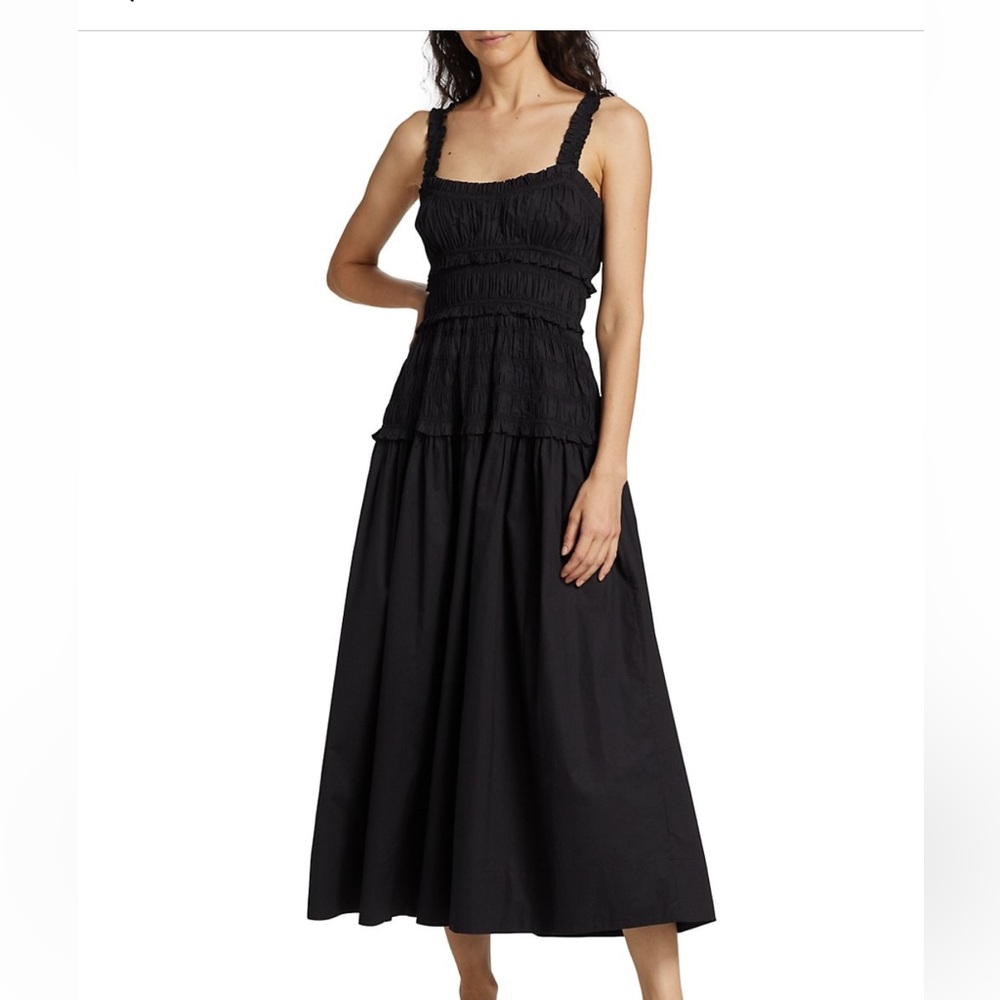 Doen smocked midi-dress